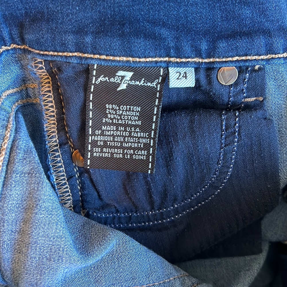 7 For All Mankind Low-Rise The Skinny Jeans, 24 - Picture 9 of 9